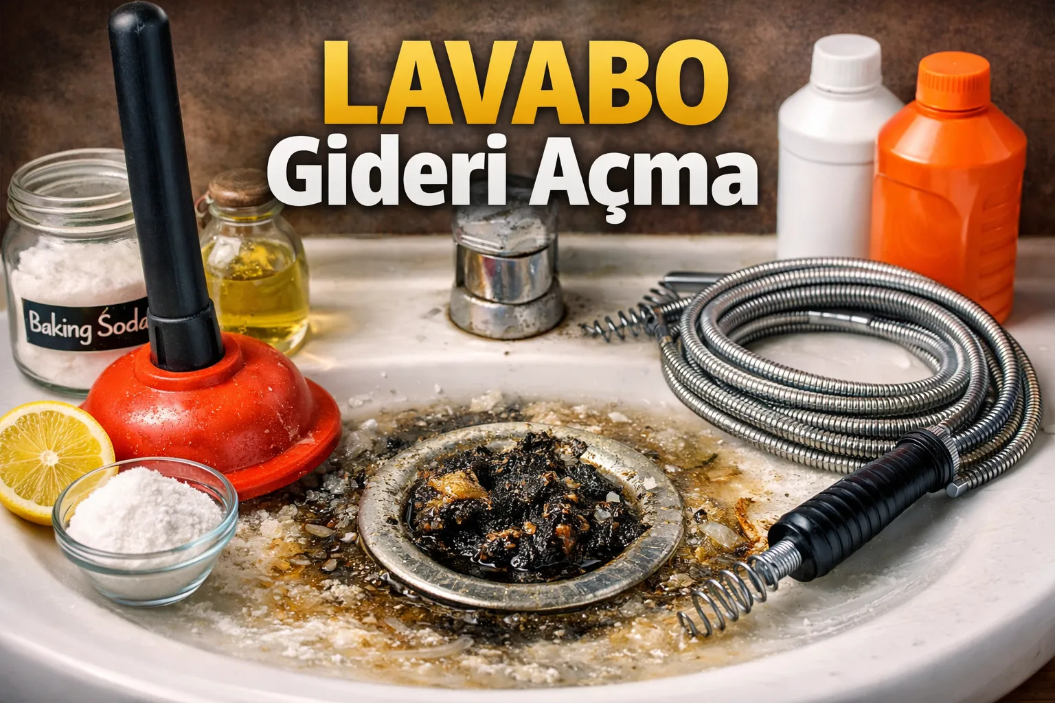 Lavabo Gideri Açma – Kesin Çözüm Rehberi (2026)